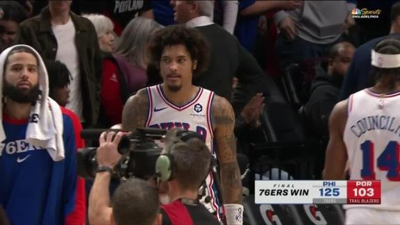 Embiid has 37 as 76ers handle Trail Blazes 125-103
