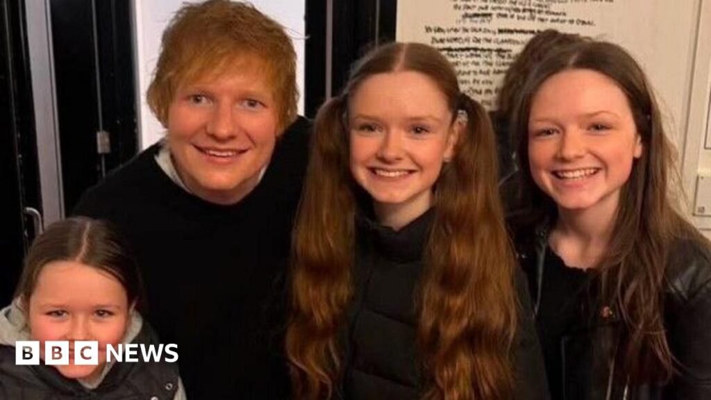 Ed Sheeran and Gary Lightbody: Performing a ‘dream come true’ say sisters