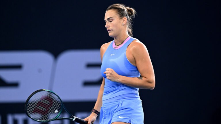 Women’s singles final, champion, Aryna Sabalenka defeats Polina Kudermetova