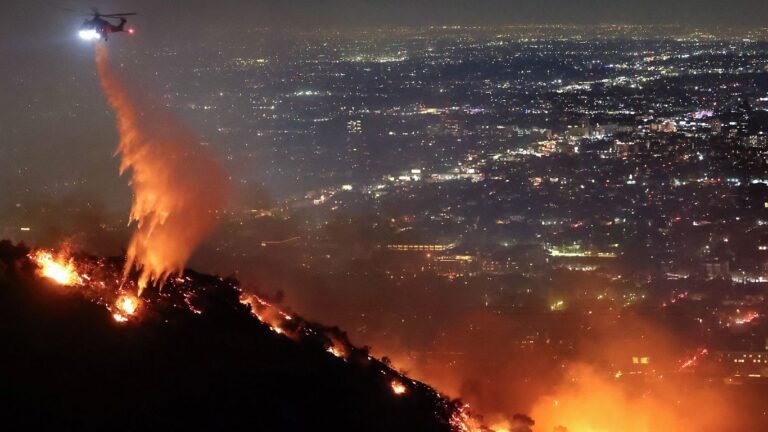 Newly ignited L.A. fire triggers evacuation orders for over 100,000 in Hollywood