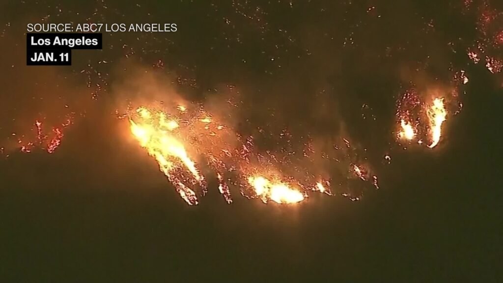 Watch Firefighters Race to Cut off Blazes as LA Fires Persist Watch Firefighters Race to Cut off Blazes as LA Fires Persist