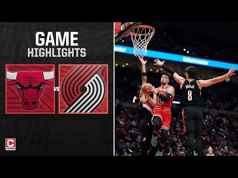 Chicago Bulls Team Highlights vs. Portland Trail Blazers – Game Highlights | CHSN Chicago Bulls