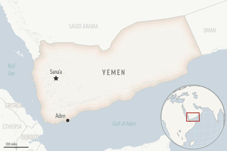 15 killed in an explosion and fire at a gas station in central Yemen
