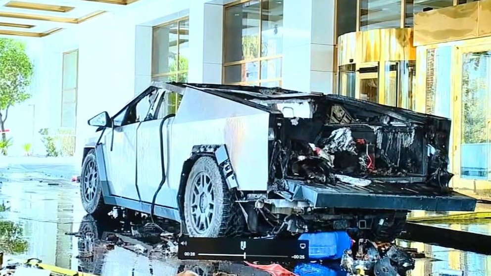 Video Army veteran dealing with PTSD killed himself in Cybertruck in Las Vegas: FBI