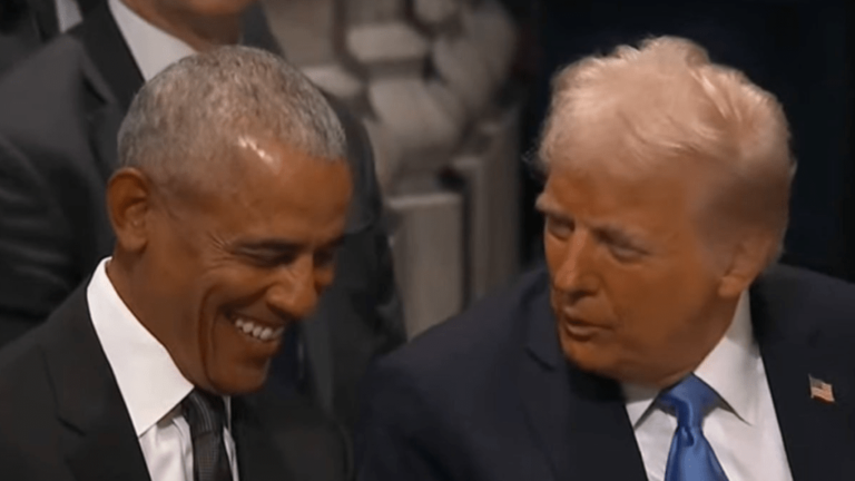 Trump and Obama Share a Laugh at Jimmy Carter Memorial Service