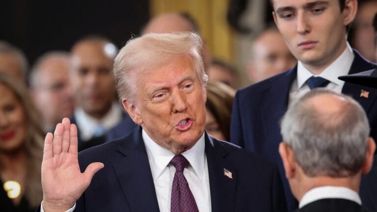 Donald Trump returns to the White House