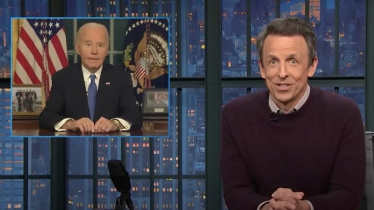 Seth Meyers Mocks Biden’s ‘To-Do List’ of a Farewell Speech
