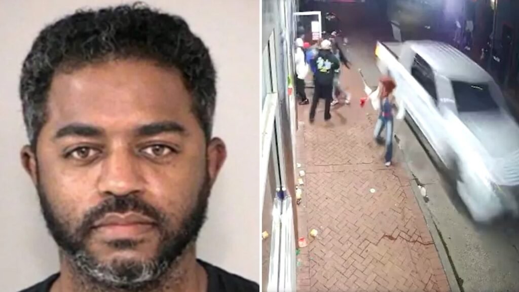 Video shows New Year’s revelers narrowly escaping the path of speeding pickup truck in New Orleans