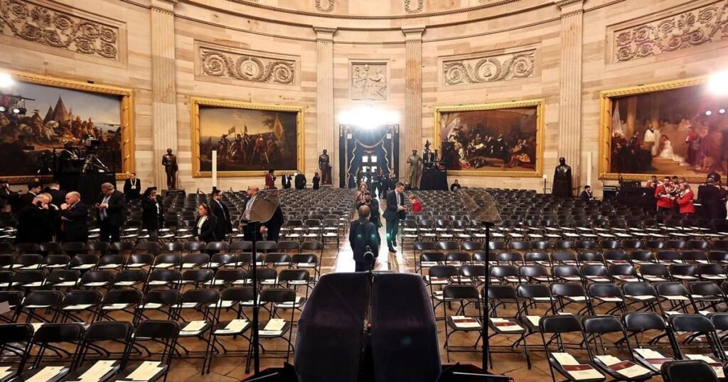 Inside the Capitol before Trump’s inauguration ceremony Inside the Capitol before Trump’s inauguration ceremony