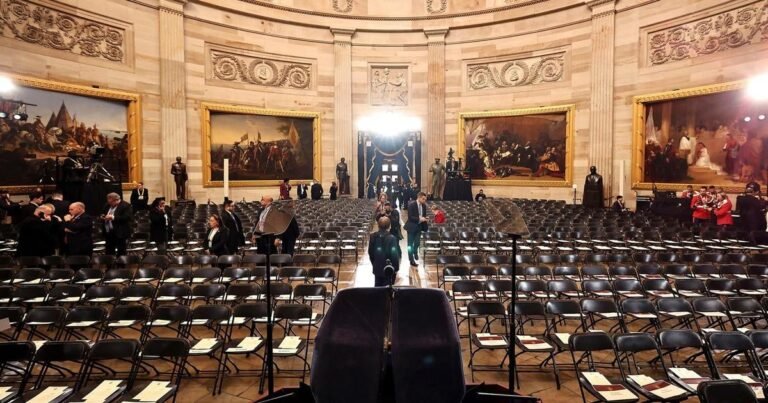 Inside the Capitol before Trump’s inauguration ceremony