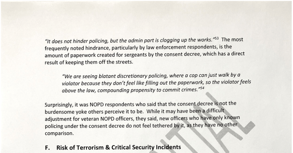 Read the Report on Security in New Orleans
