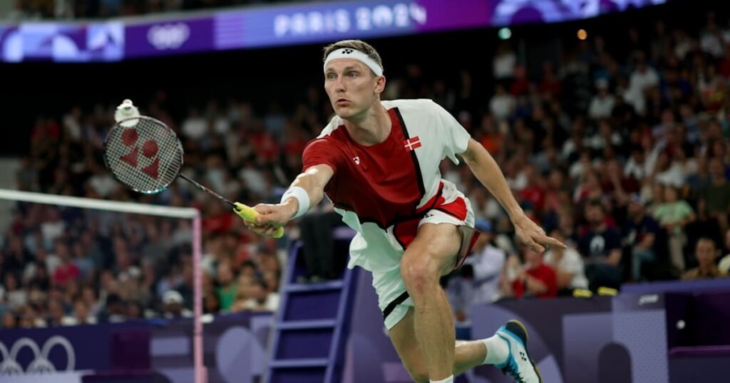 Axelsen suffers shock first-round exit, matches affected by roof leak Axelsen suffers shock first-round exit, matches affected by roof leak