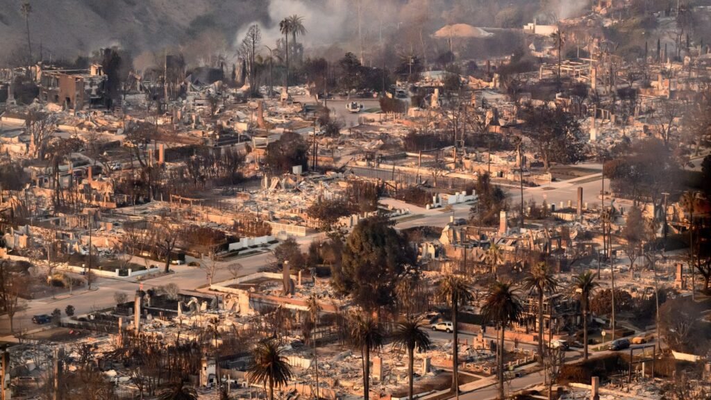 Palisades, Eaton remain massive, false alerts sent : NPR Palisades, Eaton remain massive, false alerts sent : NPR
