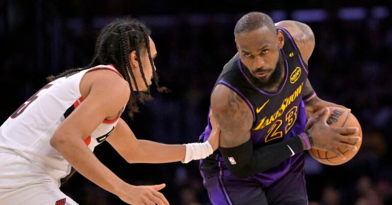 LeBron James Takes Trail Blazers to (Old) School