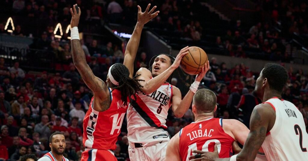 Blazers Offense in La La Land in Big Clippers Loss