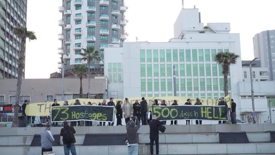 Israelis mark 500 days since hostages were seized by Hamas gunmen