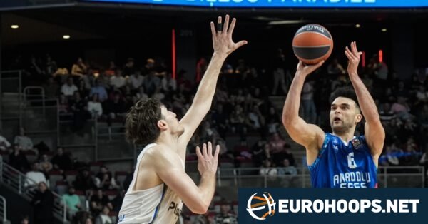 Efes beating Maccabi in Riga by tooth and claw