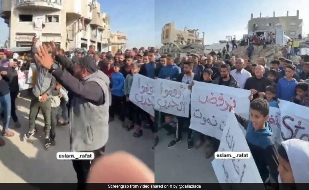 Gaza Streets Fill With “Hamas Out” Slogans As War Frustrates Palestinians