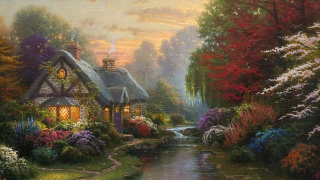 Why the quaint paintings of Thomas Kinkade divided the US
