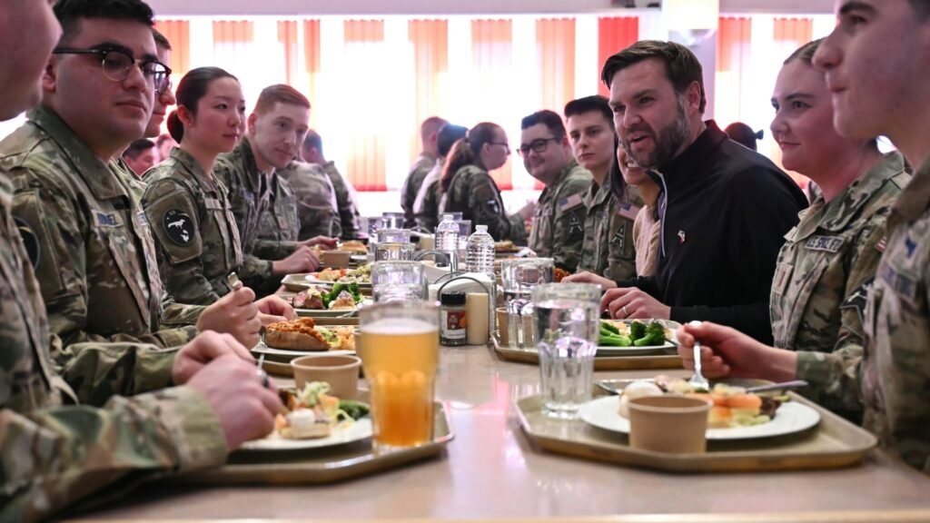 Vance tours U.S. base in Greenland as Trump talks up takeover of territory : NPR