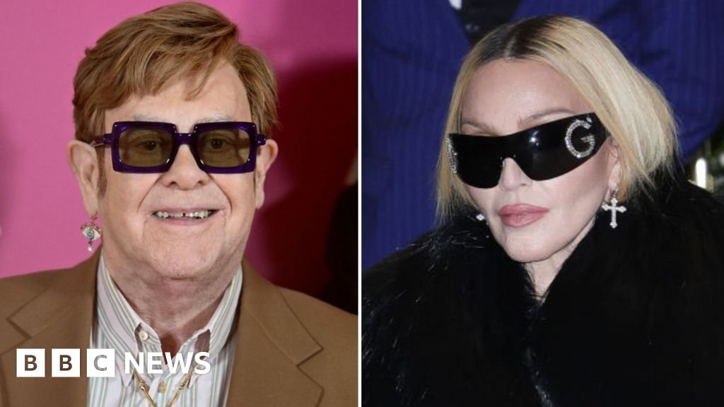 Madonna and Elton John bury hatchet after lip-sync feud Madonna and Elton John bury hatchet after lip-sync feud