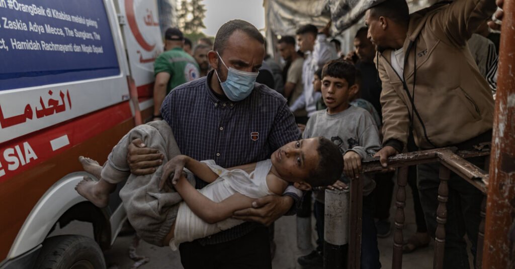 Israeli Strike Kills Dozens at Gaza City Shelter, Officials Say Israeli Strike Kills Dozens at Gaza City Shelter, Officials Say