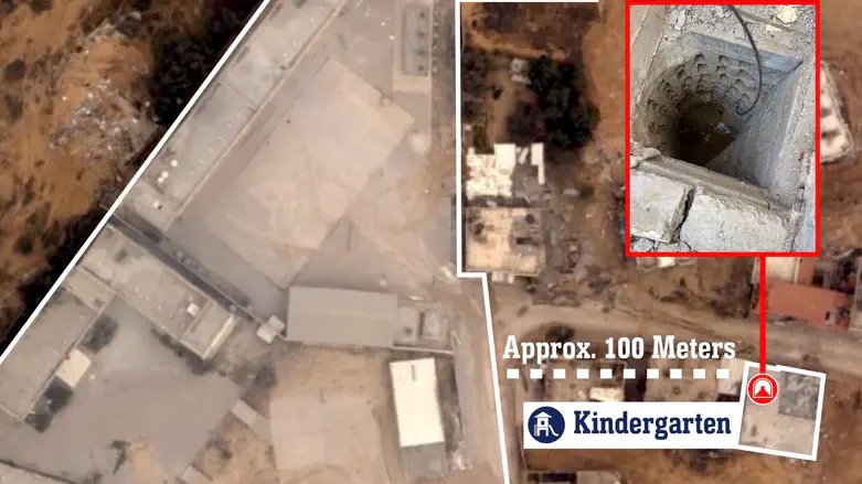 Terror tunnel shaft found in Gaza kindergarten’s yard Terror tunnel shaft found in Gaza kindergarten’s yard