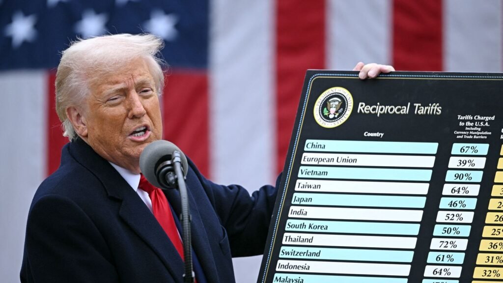 Trump touts "economic revolution" as economists warn of recession