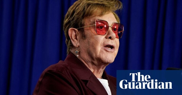 ‘It’s distressing’: Elton John speaks of pain of losing his eyesight | Elton John