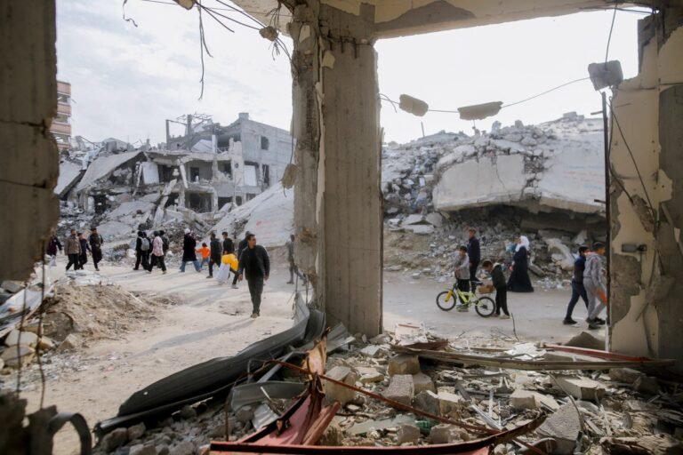 Israeli airstrike on Gaza apartment block kills at least 23 Palestinians