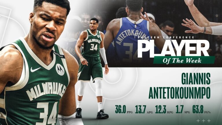 Giannis Antetokounmpo Named Eastern Conference Player of the Week