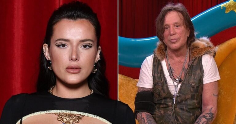 Bella Thorne claims Celebrity Big Brother’s Mickey Rourke caused ‘bruises on her pelvic bone’