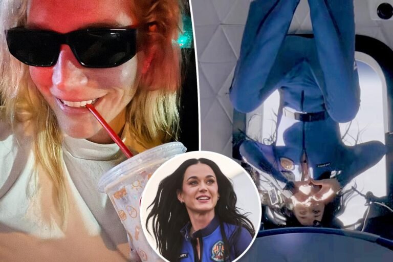 Katy Perry celebrates Blue Origin spaceflight with zero-gravity video — as Kesha throws shade