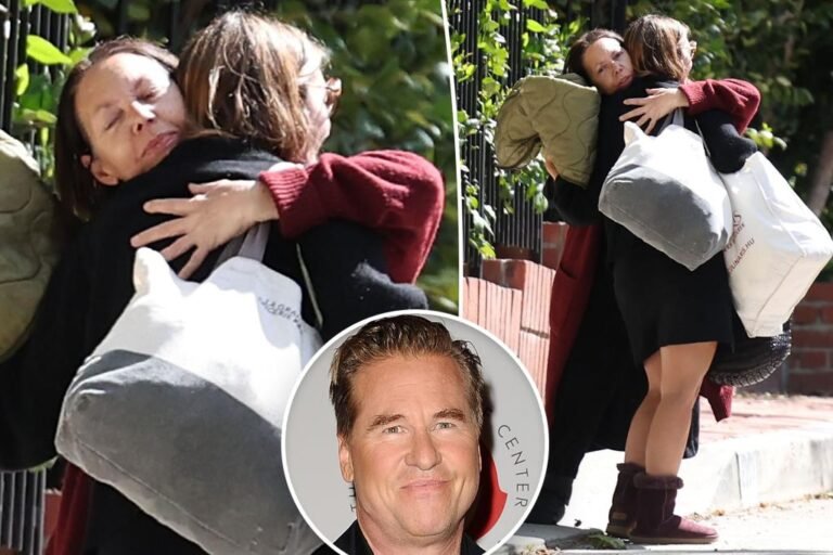 Val Kilmer’s ex-wife Joanne Whalley hugs daughter Mercedes after actor’s death